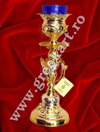 Candela sfanta masa, cu ingeri aurita